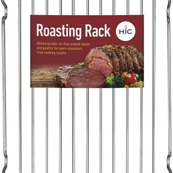 HIC Kitchen Wire Roasting Baking Broiling Rack, 12-Inches x 7.5-Inches - Picture 5 of 5